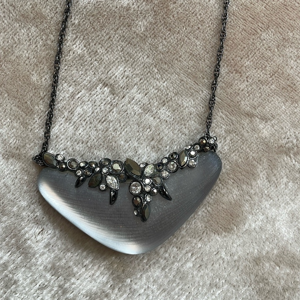 Alexis Bittar resin and crystal pendant